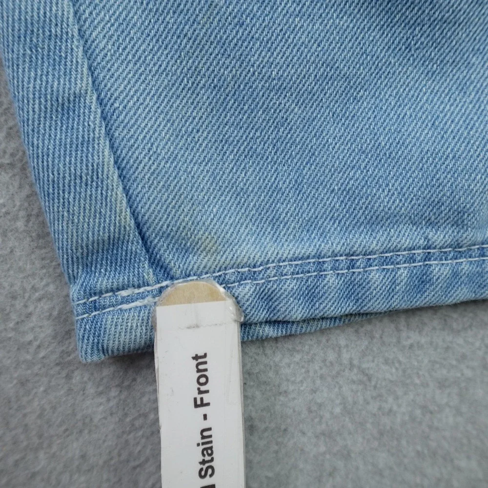 Justice x Looney Tunes Jeans Girls 18 Blue Bugs Bunny Wide Leg Cargo Carpenter
